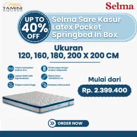 Selma Sare Kasur Latex Spring Pocket Roll Packed