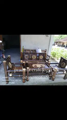 Kursi tamu bambu murah