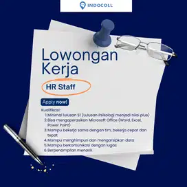 Lowongan Pekerjaan HR Staff