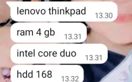 Jual laptop tebal