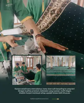 HARGA KARPET SAJADAH MASJID TERMURAH LANGSUNG DARI GUDANGNYA. ALADDIN