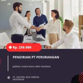 TERMURAH Pembuatan PT Perorangan