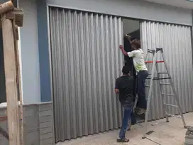 Pintu harmonika & gerbang Folding gate, ahli  pasang dan perbaikan Bdg