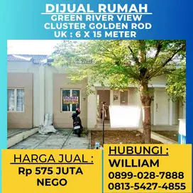 JUAL RUMAH GREEN RIVER VIEW CLUSTER GOLDEN ROD TANJUNG BUNGA MAKASSAR