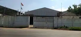 Dijual gudang pluss kantor startegis pinggir jalan siap pakai dibekasi