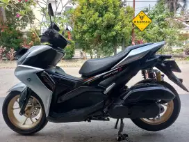 (DP 500)‼️ Yamaha Aerox S ABS Keyless Connected Silver Mulus 2022