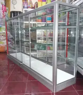 Etalase Panjang 2Mx1M Untuk Agen Toko/ Warung dll