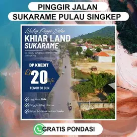 KAVLING PINGGIR JALAN UTAMA COR RIGIT BETON BANDAR LAMPUNG