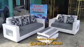 Yoshiko perabot - sofa 3 dan 2 person + meja