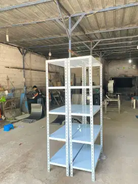 Jual rak besi siku lobang 5susun