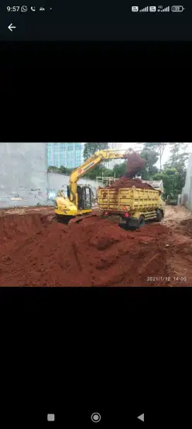 Jasa pengurugan dan buang puing sampah