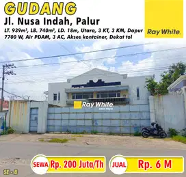Dijual Gudang di Jl. Nusa Indah, Palur