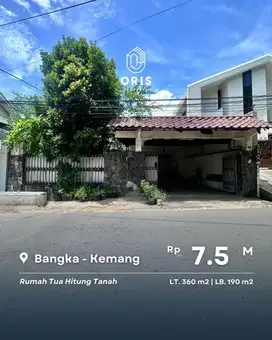 Hitung Tanah Dijual Rumah Strategis di Bangka Kemang Jakarta Selatan