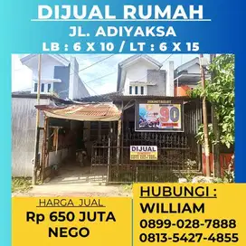 JUAL RUMAH JL ADHIYAKSA BELAKANG KAMPUS HANDAYANI PANAKKUKANG MAKASSAR