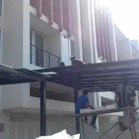 Kanopi Kaca Tempered 8 mm