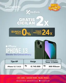 Iphone kredit dp 0% syarat KTP saja free adaptor