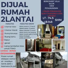 Dijual rumah 2 lantai