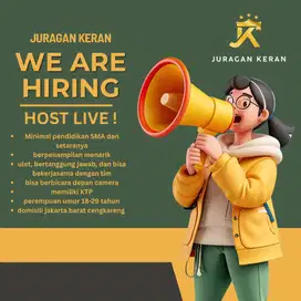 DICARI HOST LIVE TIKTOK