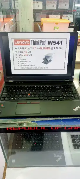 Lenovo Thinkpad W541 Intel core i7 4710MQ 16/256g