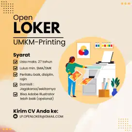 Loker Lowongan Kerja UMKM Printing