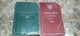 Buku langka farmasi | Farmakope 1979 & Formularium Nasional 1978