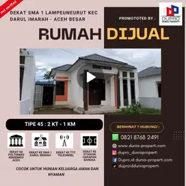 Rumah Strategis Tp 50 Siap Huni Dekat SMA 1 Lampeuneurut Darul Imarah
