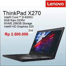 LAPTOP LENOVO ThinkPad X270 CORE I5-6300U