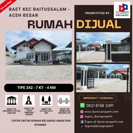 Rumah  di Baet 2 Lantai Luas dan Nyaman, Baitussalam – Aceh Besar