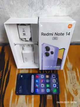 Redmi Note 14 5G 12/512 Fullset ori segel mulus garansi On