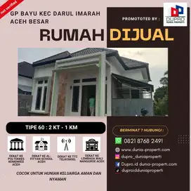 rumah dijual murah di gp bayu kecamatan darul imarah aceh besar