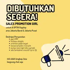 DIBUTUHKAN SEGERA SPG
