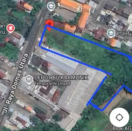 Tanah Murah Di raya Domas menganti gresik dekat kedamean