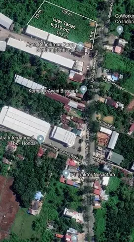 Tanah Tepi Jalan Ayani 2 Samping Bisspark