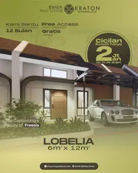 Punya Rumah di pusat Krian, modal utj Rp 1.5 juta, Cluster Fresia