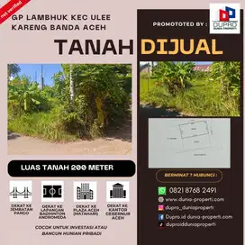 Tanah Strategis luas 200 m di di Gp Lambhuk, Ulee Kareng - Banda Aceh
