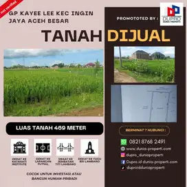 Tanah Dijual di Gampong Kaye Lee Ingin Jaya Aceh Besar cocok investasi