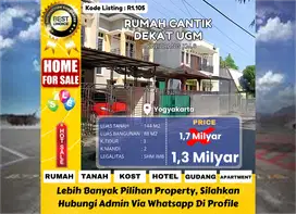 Rumah Modern 2 Lantai, Dekat UGM,Harga Terjangkau Jl Kaliurang KM 6