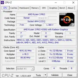 AMD RYZEN 3 PRO 4350G
