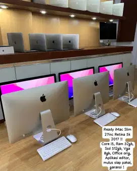 iMAC 27 inc Retina 5k !! Core i5, ram 32gb, mulus, siap pakai