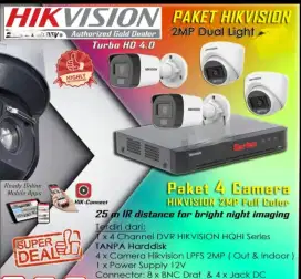 Pasang cctv hikvision HD hilook ezviz dahua