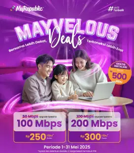 Pasang Baru Wifi Murah My Republic X MNC Play