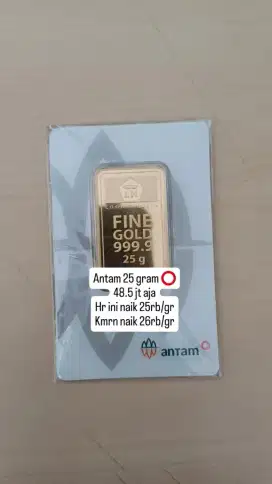 Emas Antam 25 gram RM