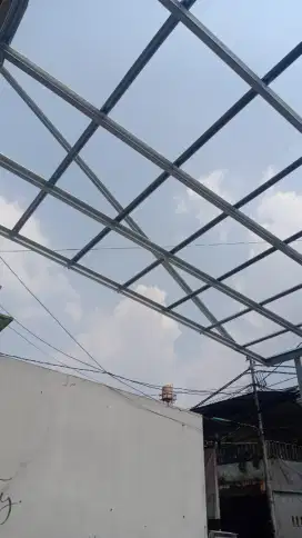 Pemasangan kanopi baja ringan populer