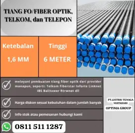 TIANG PLN DI KALTIM,TIANG WIFI,TIANG TELKOM,TIANG FO,TIANG LAMPU