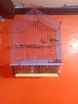 Sangkar besi kecil bonus isinya