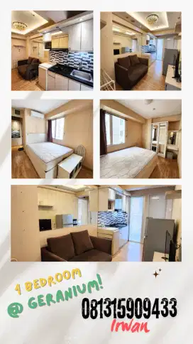 Sewa Apartemen Bassura City 1 BR Furnish View Bagus Free IPL
