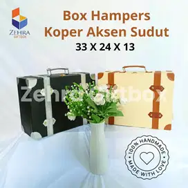 Kotak Hampers Model Koper Hitam Variasi Lilit Abu Elegan Termurah