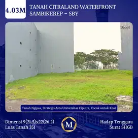 Tanah Citraland Waterfront Sambikerep Surabaya