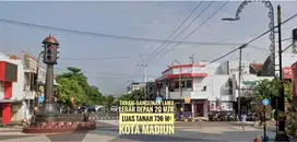 Tanah+Bangunan Lama LD 20 mtr, Tengah Kota MADIUN PangSud, Cantiq