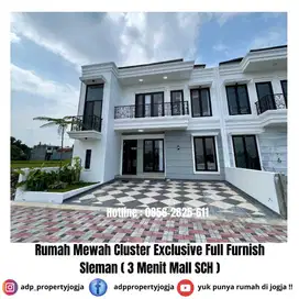 RUMAH MEWAH FULL FURNISH CLUSTER EXCLUSIVE ONE GATE Sistem DI SLEMAN